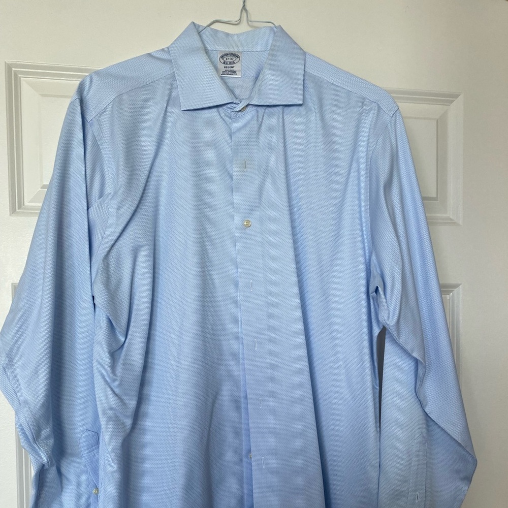 Brooks brothers blue shirt 17-37